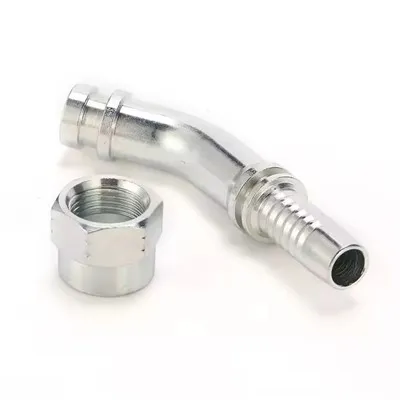 Hidraulikus tömlőadapter JIC csatlakozó 45 fokos könyökhüvely tömlőszerelvények tömlővég csatlakozó